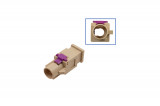 FAKRA plug housing - male like 6Q0 035 575 K Plug: Coding I / Egg yolk
