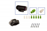 Repair kit connector 5 flatpin 8K0 973 705 housing for VW Audi Seat Skoda Cross section: 0.5-1.0mm², Version: Connector + Terminal