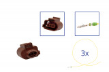 Repair kit connector 3 pin 3B0 973 703 A plug housing for VW Audi Seat Skoda Cross section: 0.5mm², Version: Assembled Harness