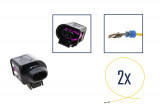 Repair kit connector 2 pin 4D0 971 992 plug housing for VW Audi Seat Skoda Cross section: 1.0mm², Version: Assembled Harness