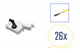 Repair kit connector 26 pin 7M3 972 726 B plug housing for VW Audi Seat Skoda Cross section: 0.5mm², Version: Assembled Harness