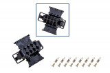 Repair kit connector 8 pin 1J0 972 724 / 191 972 724 plug housing for VW Audi Seat Skoda Cross section: 0.5-1.0mm², Version: Connector + Terminal
