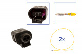 Repair kit connector 2 pin 1J0 973 702 plug housing for VW Audi Seat Skoda Cross section: 1.0mm², Version: Assembled Harness