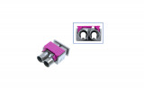 FAKRA double plug housing - male like 6Q0 035 671 K Plug: Coding G / blue grey