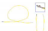Repair cable, single cable 2.8mm flat plug with latching lug 1.0 as 000 979 105 E Version: Equipped on both sides