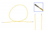 Repair cable, single cable AKS for zFAS 0.35 as 000 979 049 E Version: Equipped on both sides