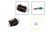 Repair kit connector 2 pin 357 972 752,  A 007 545 16 26 plug housing for VW Audi Seat Skoda Cross section: 1.0mm², Version: Assembled Harness