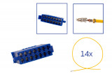 Repair kit connector 14 pin 357 919 971 D plug housing for VW Audi Seat Skoda Cross section: 2.5mm², Version: Assembled Harness