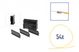 Connector male 54 pin for VW, Audi, BMW Cross section: 0.75mm², Version: Assembled Harness