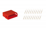 Repair kit connector 20 pin for MINI ISO socket housing compact Cross section: 0.5-1.0mm², Version: Connector + Terminal