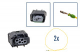 Repair kit connector 4 pin MQS 8E0 971 934 A plug housing for VW Audi Seat Skoda Cross section: 0.5mm², Version: Assembled Harness