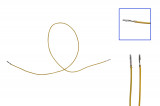 Repair cable, single cable H9 selectiv gilded 1.0 as 000 979 159 EA Version: Equipped on both sides