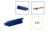 Repair kit connector 14 pin 357 919 971 C plug housing for VW Audi Seat Skoda Cross section: 1.0mm², Version: Assembled Harness