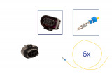 Repair kit connector 6 pin 1J0 973 733 plug housing for VW Audi Seat Skoda Cross section: 0.5mm², Version: Assembled Harness
