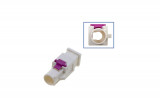 FAKRA plug housing - male like 6Q0 035 575 K Plug: Coding B / cream white