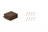 Repair kit connector 8 pin for ISO loudspeaker plug housing Cross section: 0.5-1.0mm², Version: Connector + Terminal
