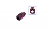 FAKRA socket housing - female like 6Q0 035 576 K Plug: Coding D / bordeaux violet