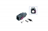 FAKRA socket - female Plug: Coding G / blue grey