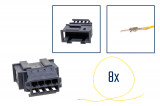 Repair kit connector 8 pin 3B0 972 734 plug housing for VW Audi Seat Skoda Cross section: 0.5mm², Version: Assembled Harness