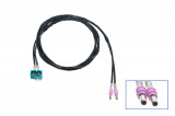 Fakra-cable 2x angle-socket (female) to 2x male Cable length: 0,3m