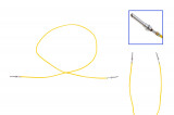 Repair cable, single cable Audi round 2,5mm pin 1.0 wie 000 979 215 Version: Equipped on both sides