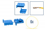 Repair kit connector 6 pin 6Q0 972 706 MQS socket housing blue Cross section: 0.75mm², Version: Assembled Harness