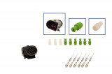 Repair kit connector 6 pin 3B0 973 813 plug housing for VW Audi Seat Skoda Cross section: 0.5-1.0mm², Version: Connector + Terminal