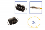Repair kit connector 2 pin 357 972 752,  A 007 545 16 26 plug housing for VW Audi Seat Skoda Cross section: 2.5mm², Version: Assembled Harness