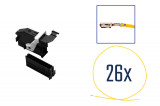 Repair kit connector 26 pin 7L6 972 726 plug housing for VW Audi Seat Skoda RNS 510 Cross section: 0.75mm², Version: Assembled Harness