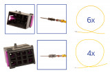 Repair kit connector 10 pin 1J0 937 743 socket housing for VW Audi Seat Skoda Cross section: 1.0mm², Version: Assembled Harness
