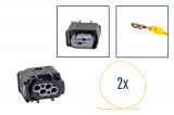 Repair kit connector 4 pin MQS 8E0 971 934 A plug housing for VW Audi Seat Skoda Cross section: 0.75mm², Version: Assembled Harness