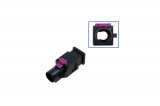FAKRA plug housing - male like 6Q0 035 575 K Plug: Coding A / deep black