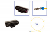 Repair kit connector 6 pin 1J0 973 726 plug housing for VW Audi Seat Skoda Cross section: 1.0mm², Version: Assembled Harness