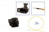 Repair kit connector 2 pin 3B0 972 712 socket housing for VW Audi Seat Skoda Cross section: 1.0mm², Version: Assembled Harness