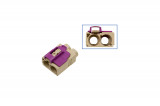 FAKRA double-socket housing - female like 6Q0 035 608 K Plug: Coding I / Egg yolk