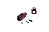 FAKRA socket - female Plug: Coding D / bordeaux violet