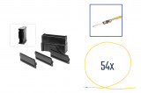 Connector male 54 pin for VW, Audi, BMW Cross section: 0.5mm², Version: Assembled Harness