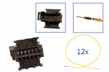 Repair kit connector 12 pin 6Q0 972 736 socket housing for VW Audi Seat Skoda Cross section: 1.0mm², Version: Assembled Harness