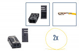 Repair kit connector 2 pin 4B0 972 623 MQS socket housing Cross section: 0.75mm², Version: Assembled Harness