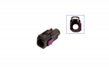 FAKRA socket housing - female like 6Q0 035 576 K Plug: Coding F / nut brown