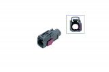 FAKRA socket housing - female like 6Q0 035 576 K Plug: Coding G / blue grey