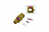 FAKRA pen - male Plug: Coding K / curry yellow