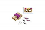FAKRA double pen - male Plug: Coding I / Egg yolk
