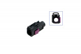 FAKRA socket housing - female like 6Q0 035 576 K Plug: Coding A / deep black