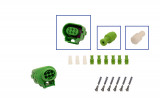 Repair kit connector 6 pin 4H0 973 713 C plug housing for VW Audi Seat Skoda Cross section: 0.5-1.0mm², Version: Connector + Terminal