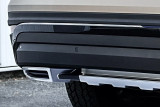 296122 Dummy Exhaust Tips Škoda Kodiaq II - Pair (2 pcs) ALU BRUSH tailpipe Kodiaq ii