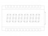 SEP-RD0103A LCD display for Harley Davidson instrument panels (1998-2003 models) Segment 
