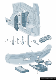 2K5011031C Genuine VW Caddy (2K) Emergency Jack / Reversing Scissor Jack 1100kg