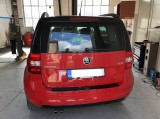 858 04 rear bumper protection cover škoda yeti