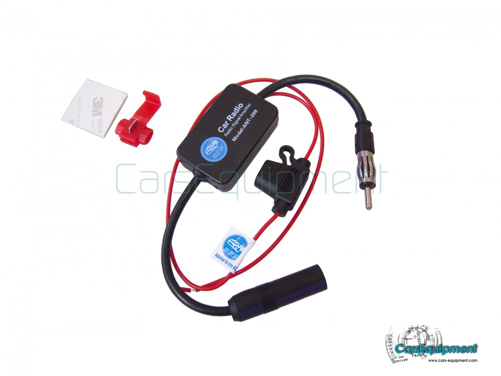 Amplificador De Señal De Radio Antena de Radio de coche ANT-208 12V 88-108  MHz FM/AM amplificador de señal antena de Radio de coche